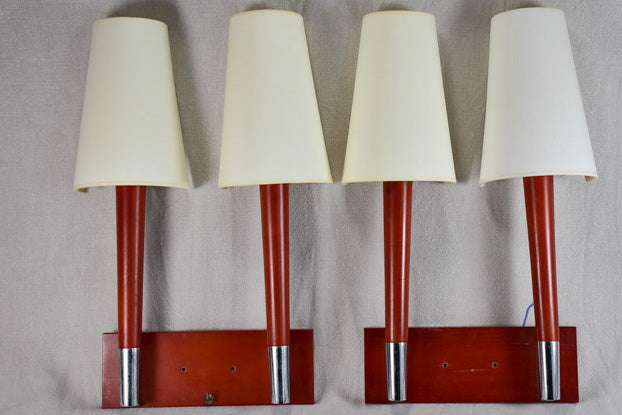 Rustic mid-century wall sconces