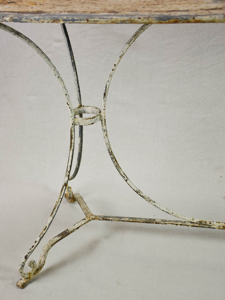 Rare double metal garden table from the 1950's