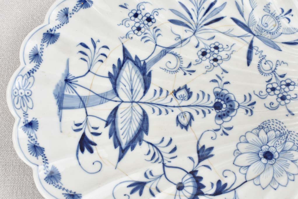 Aged German dinnerware with slight chips