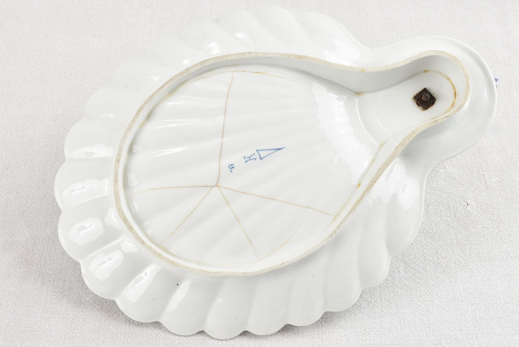 Vintage Meissen-Oignon strainer and platter