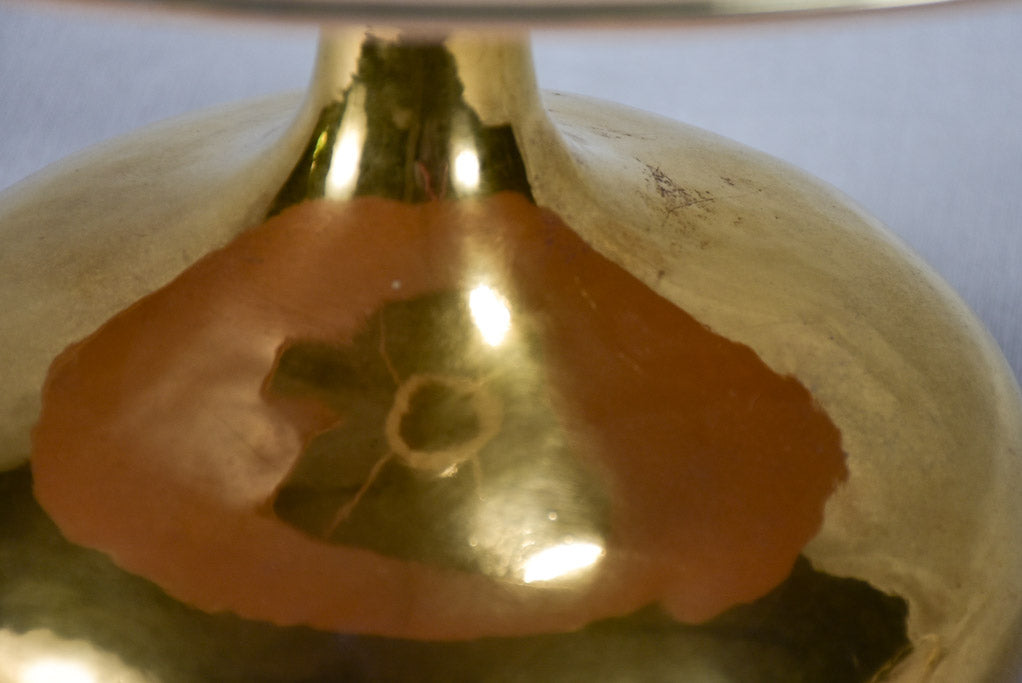 Vintage lamp with gold glass base - 19"