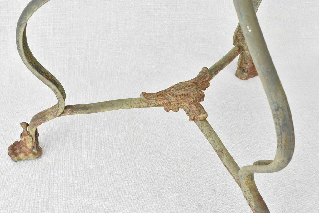 Small 19th century Arras garden table 17¾" x 26½"