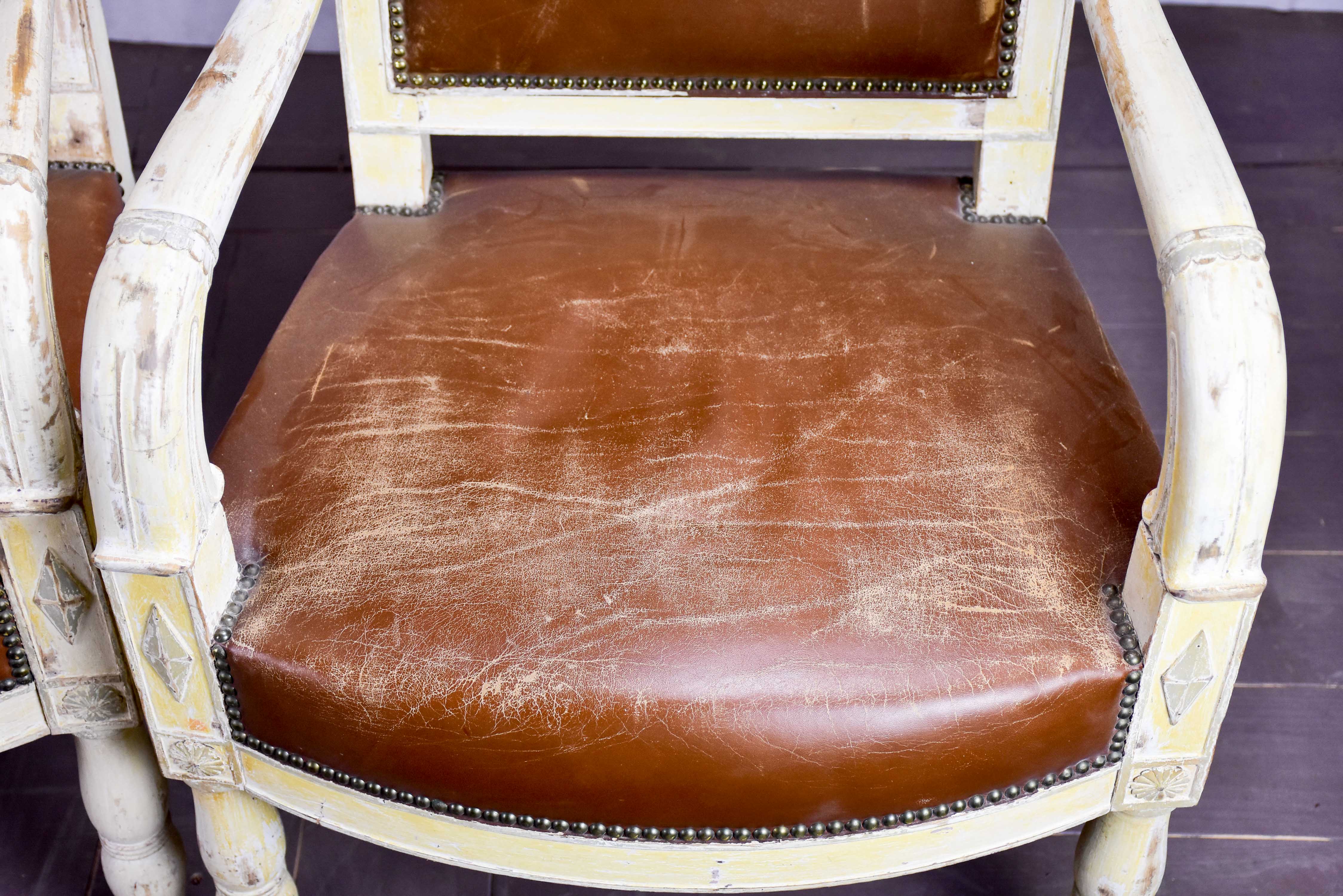 Four 19th century French armchairs
