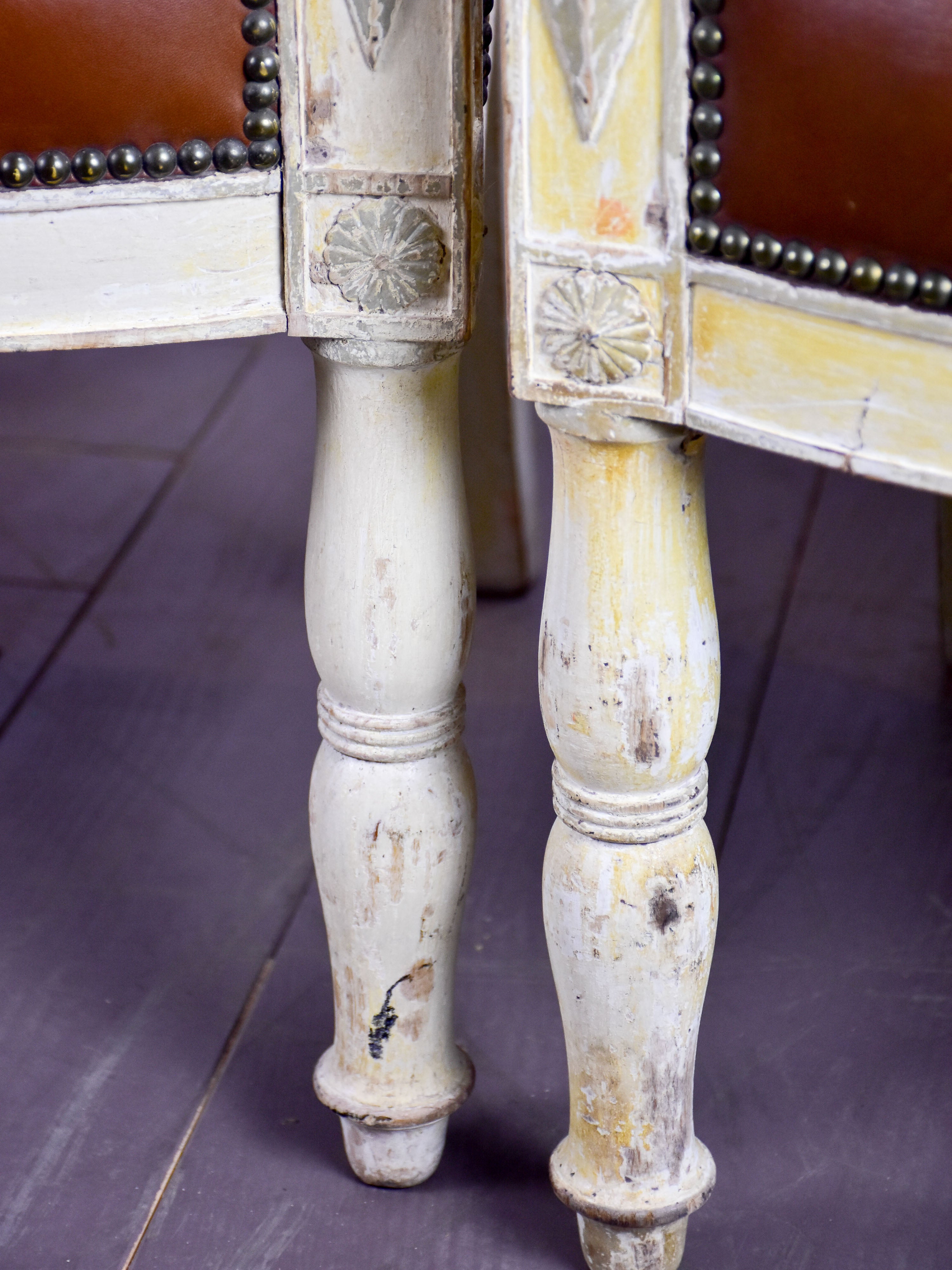 Four 19th century French armchairs