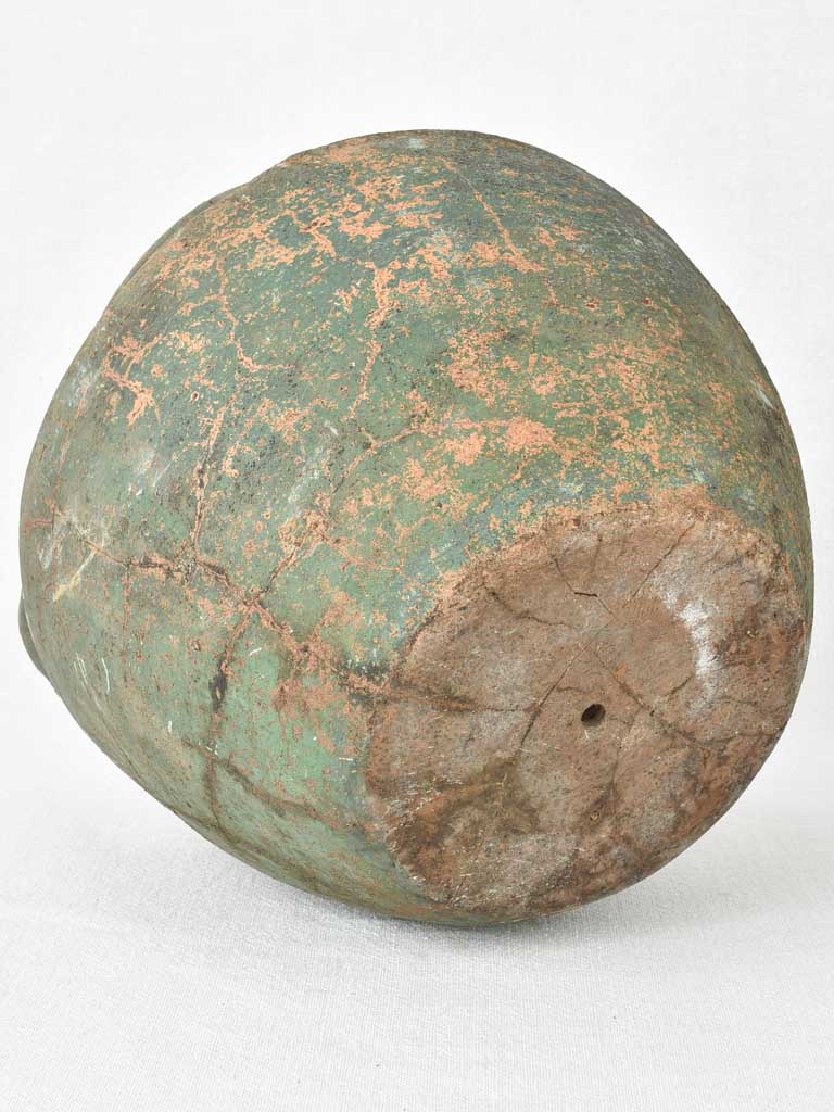 Late 18th / early 19th century pot with green patina - Garos et Bouillon 11"