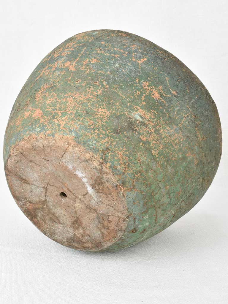 Late 18th / early 19th century pot with green patina - Garos et Bouillon 11"