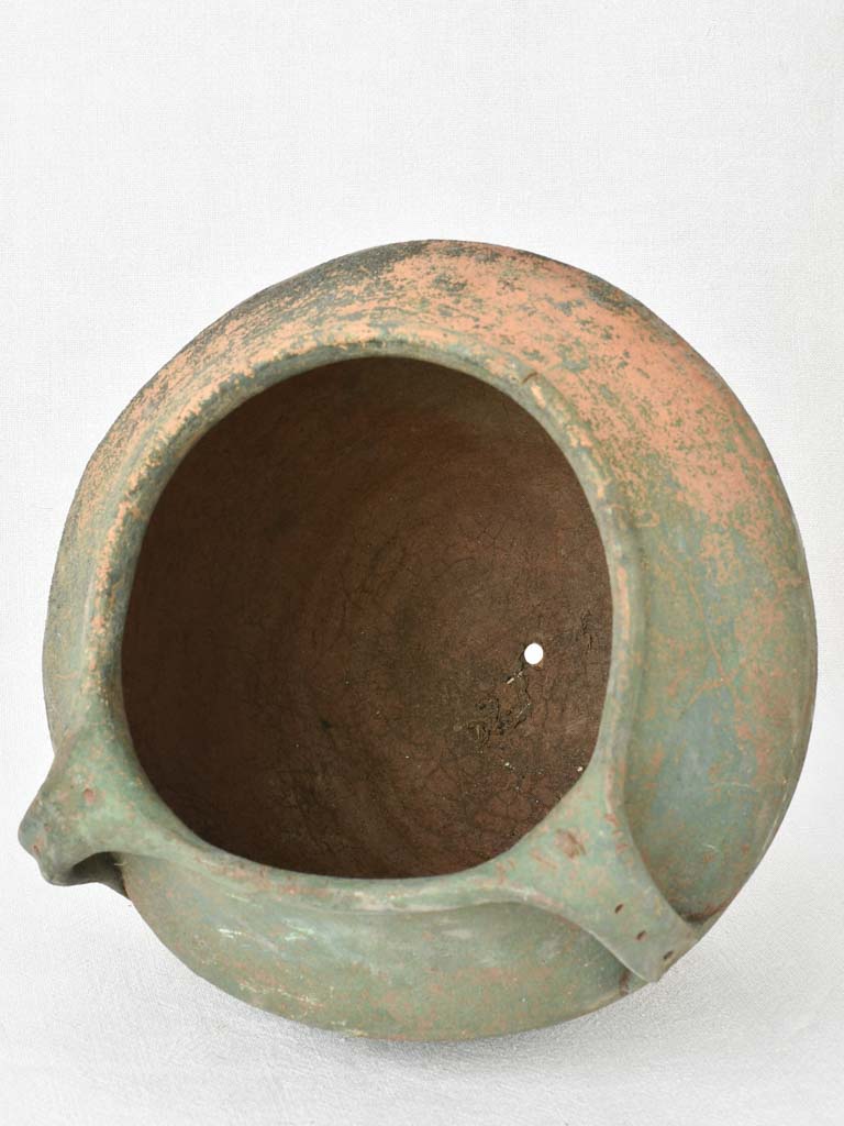 Late 18th / early 19th century pot with green patina - Garos et Bouillon 11"