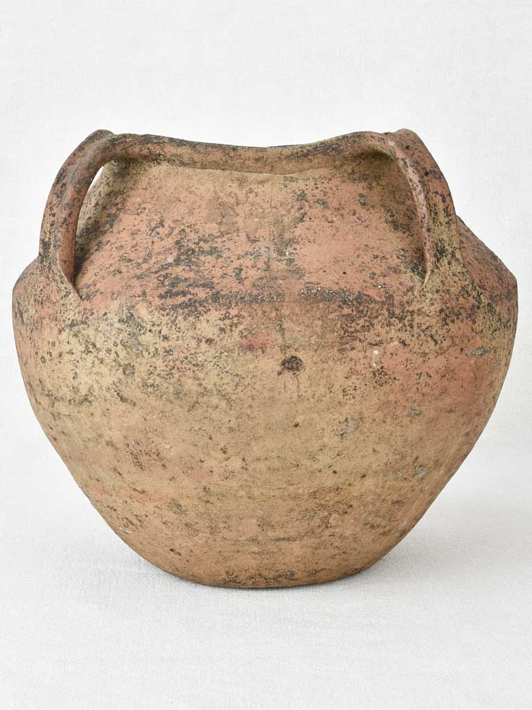 Late 18th / early 19th century pot with side handles - Garos et Bouillon 11"
