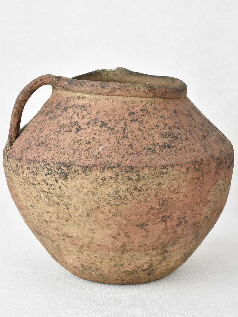 Late 18th / early 19th century pot with side handles - Garos et Bouillon 11"