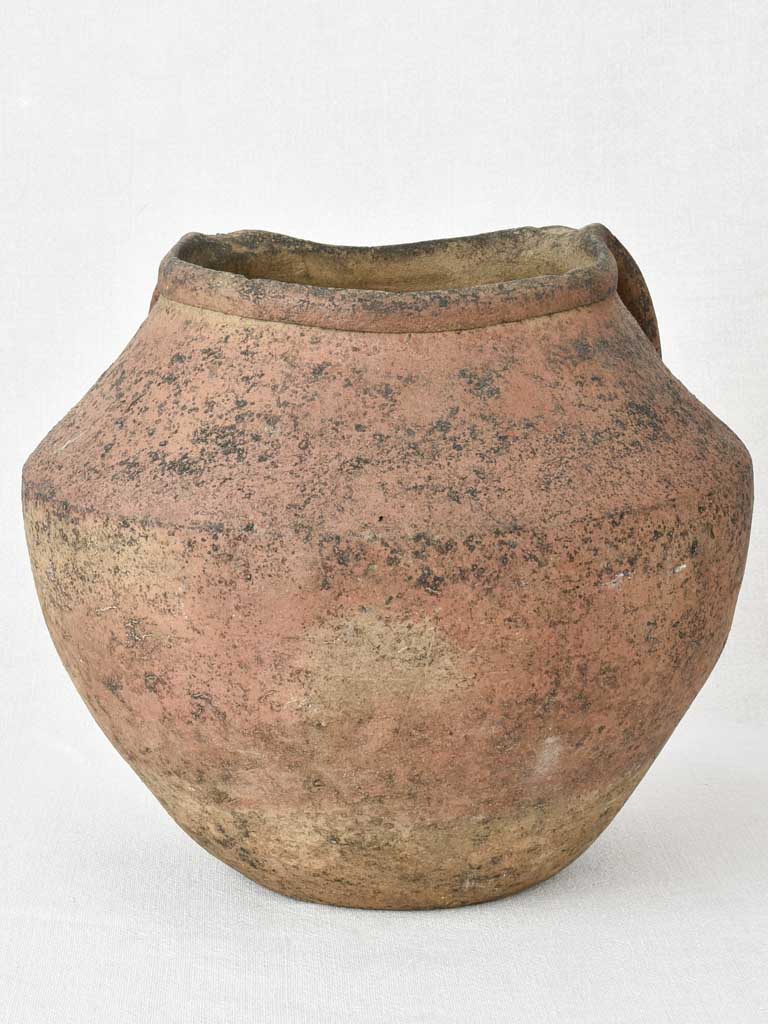 Late 18th / early 19th century pot with side handles - Garos et Bouillon 11"