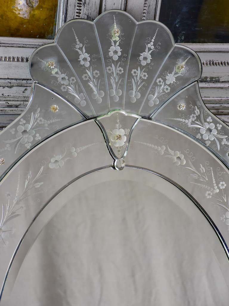 Decorative Age-Spotted Venetian Mirror