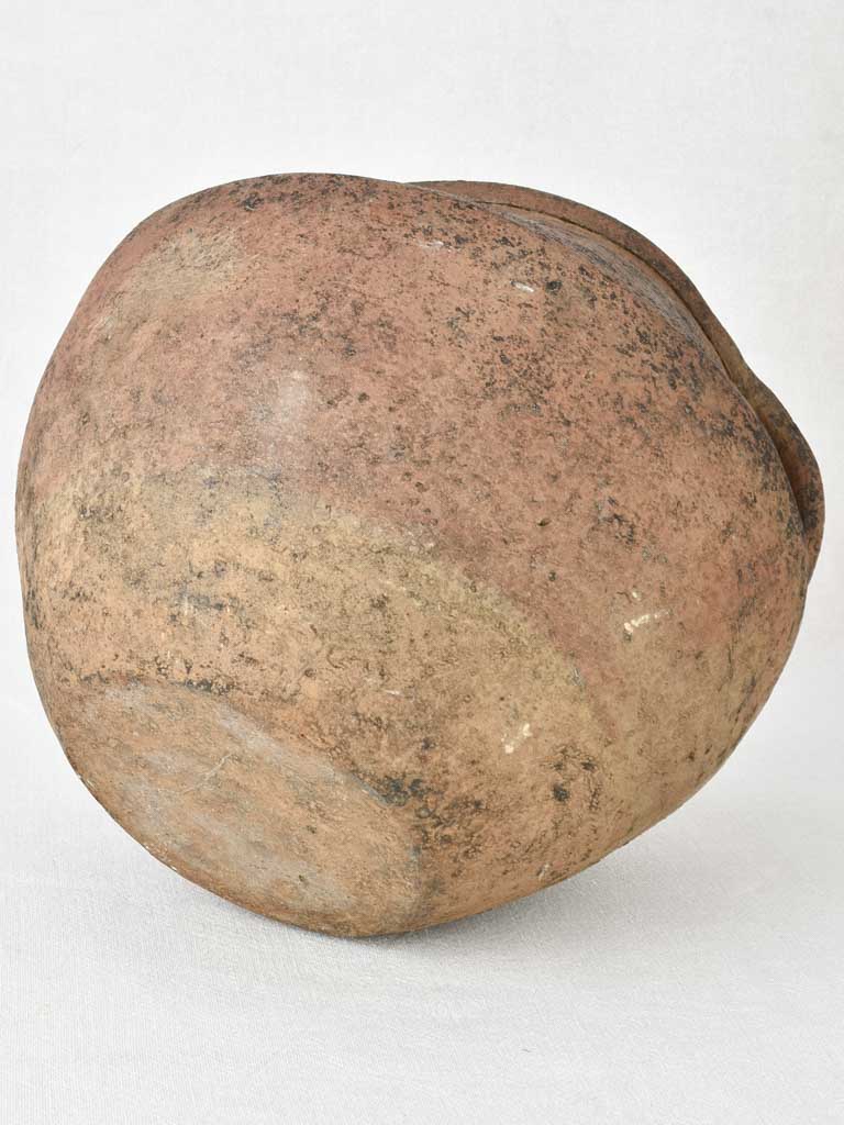 Late 18th / early 19th century pot with side handles - Garos et Bouillon 11"