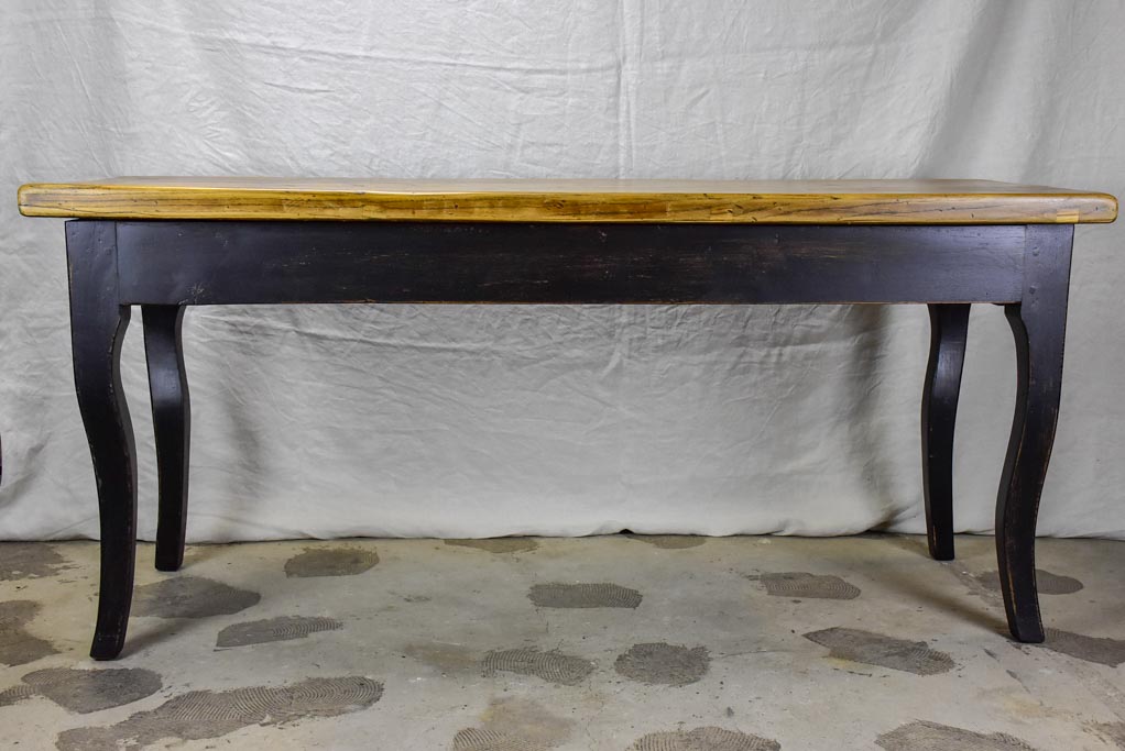 Antique French Louis XV style console table - solid oak