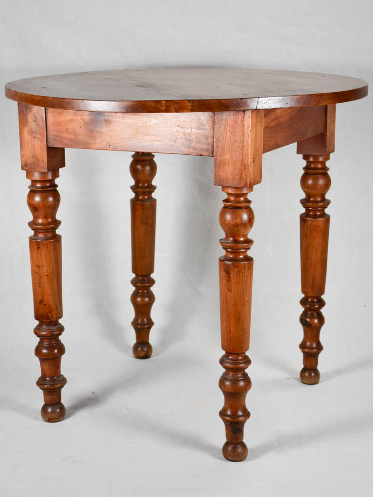 19th-century Louis Philippe walnut table 29½"