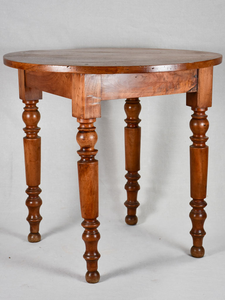 19th-century Louis Philippe walnut table 29½"