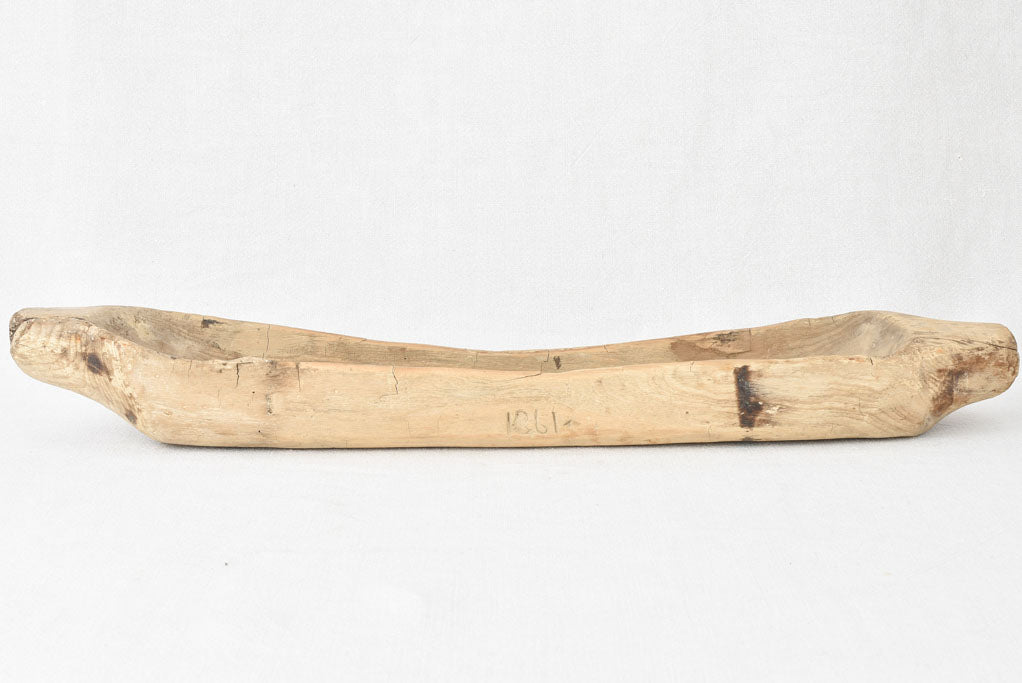 Primitive long wooden bowl 28¼"