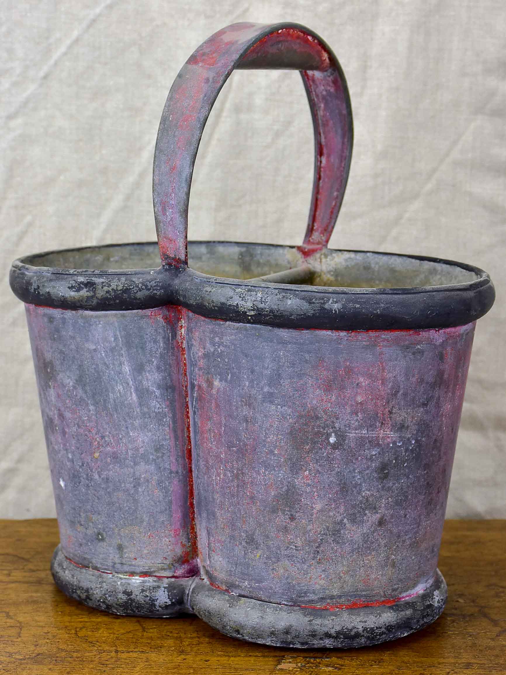Rustic French bottle carrier