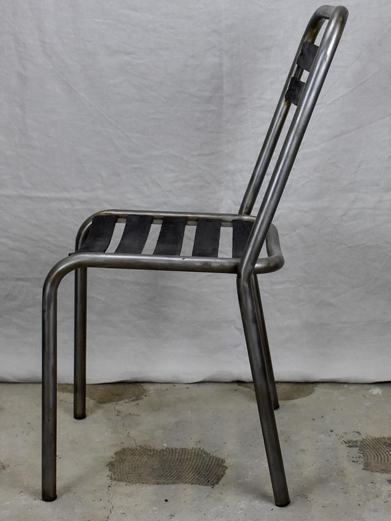 Set of six vintage French garden chairs - stackable