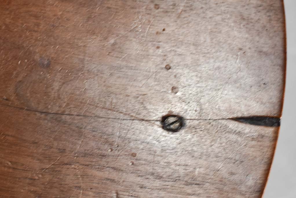 19th-century Louis Philippe walnut table 29½"