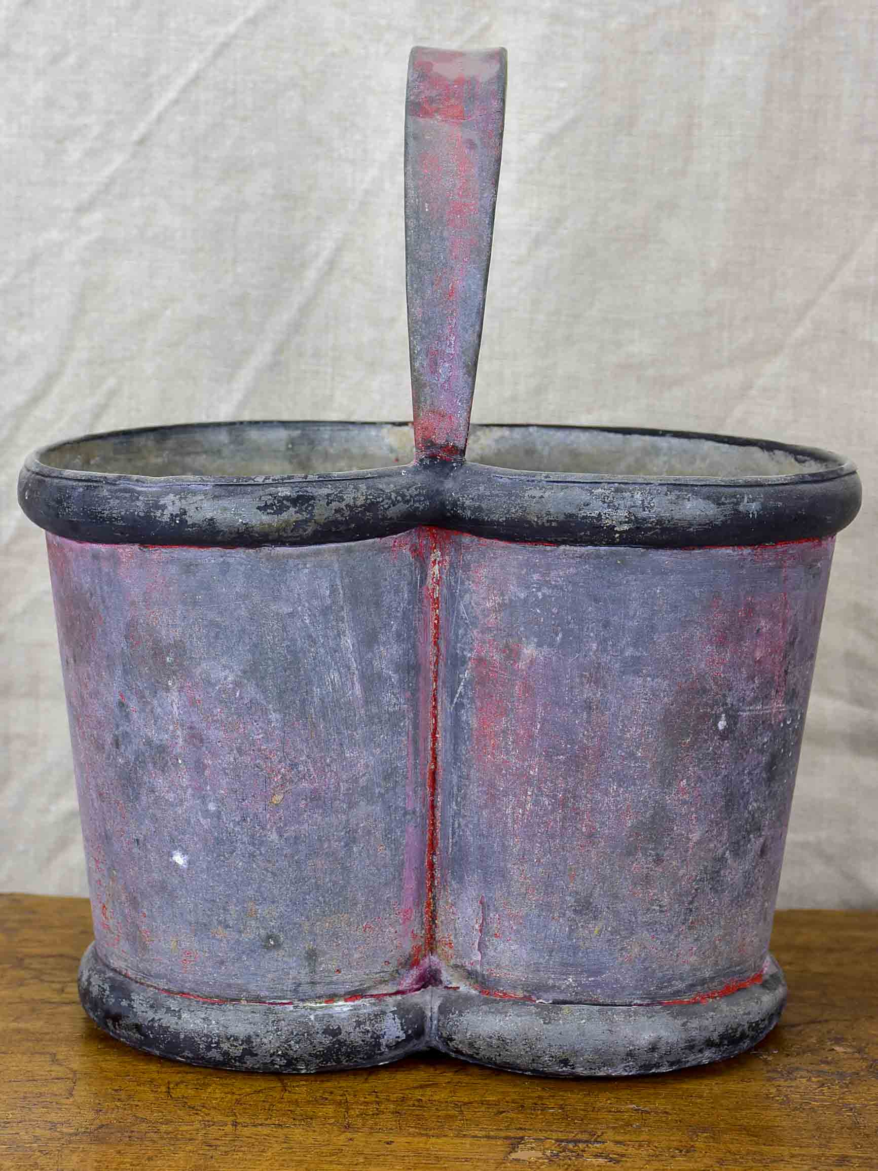 Rustic French bottle carrier