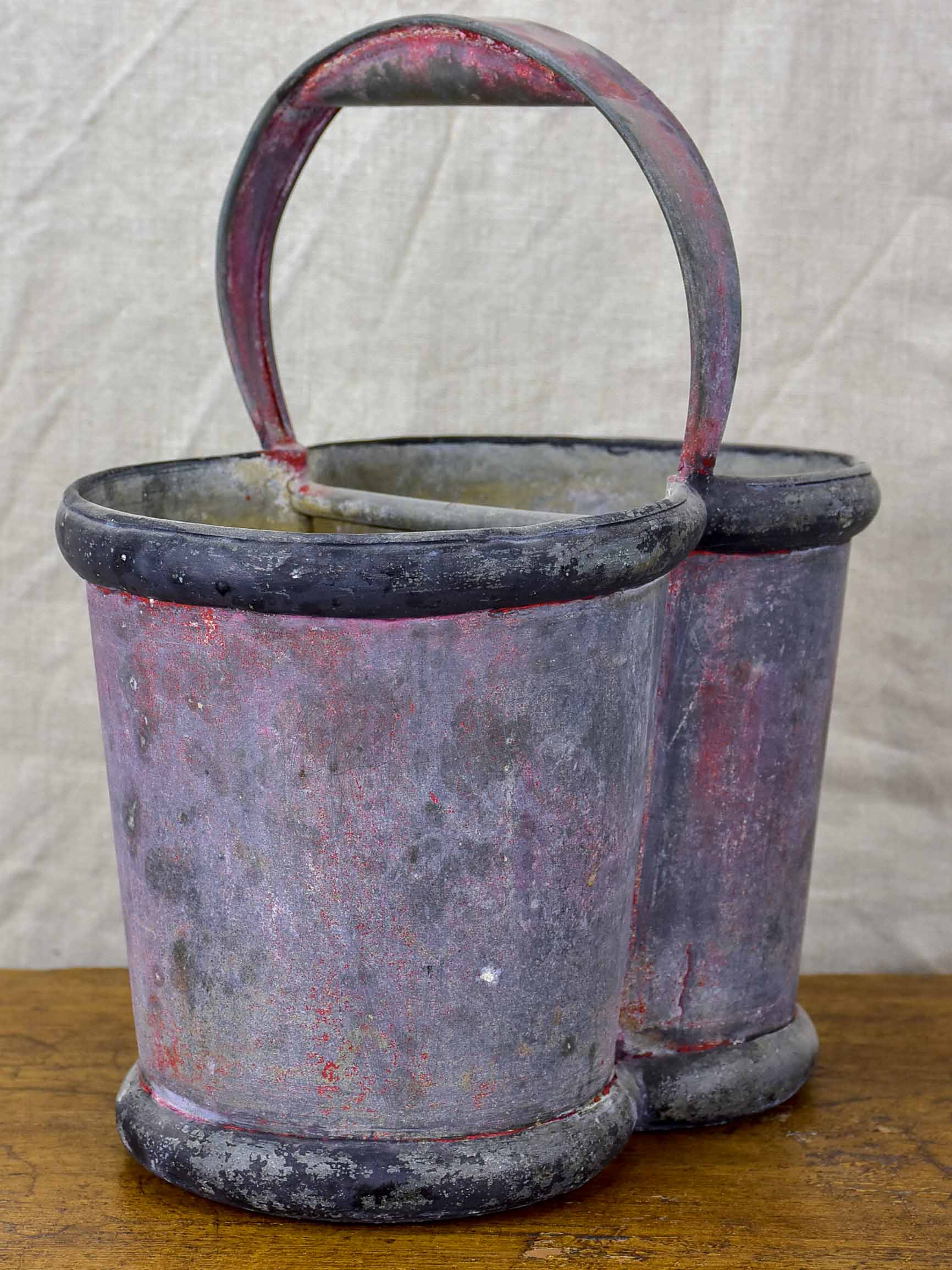 Rustic French bottle carrier