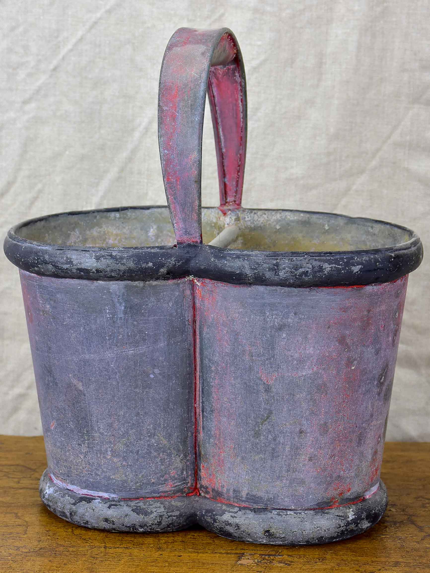 Rustic French bottle carrier