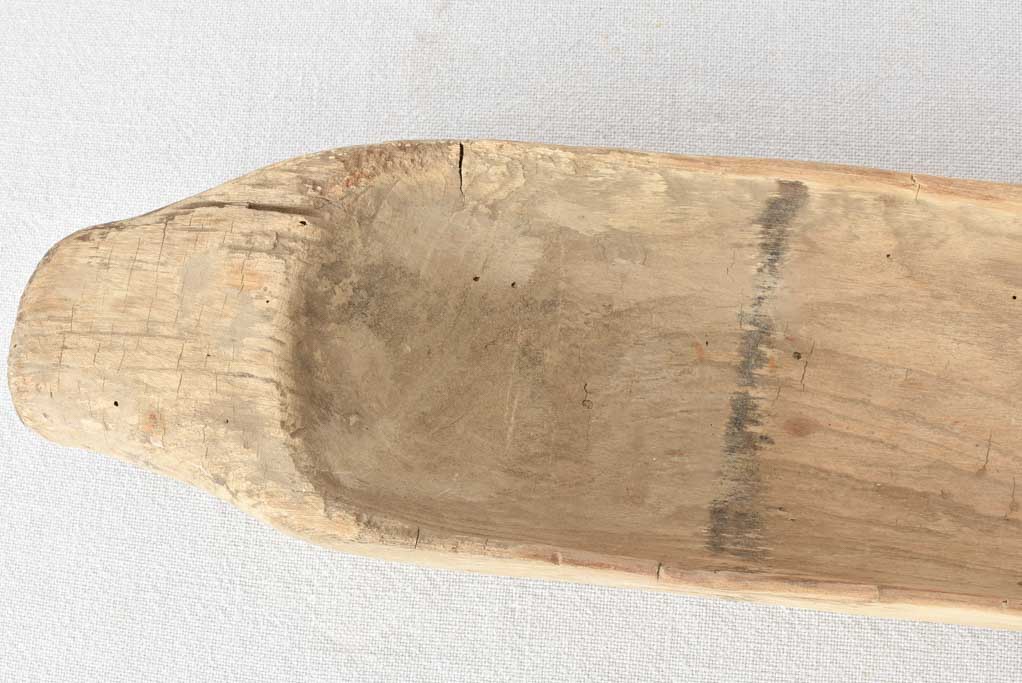 Primitive long wooden bowl 28¼"
