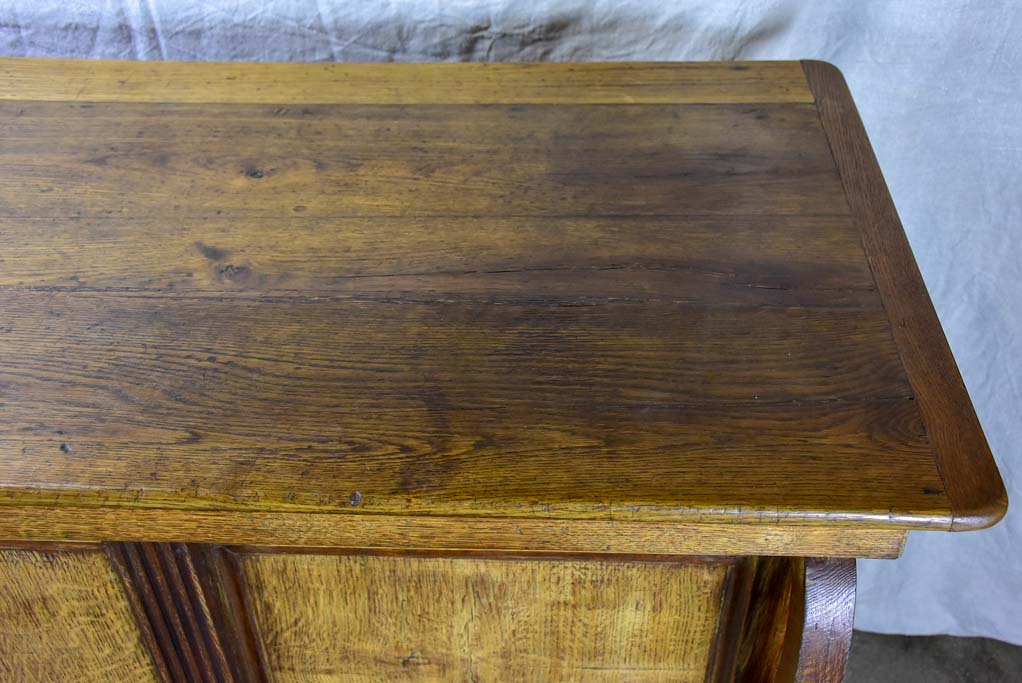 Antique French oak pharmacy counter
