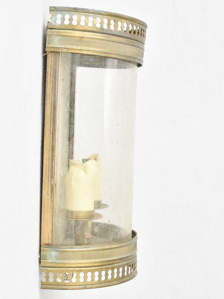 Pair of antique French curved sconces 9½"