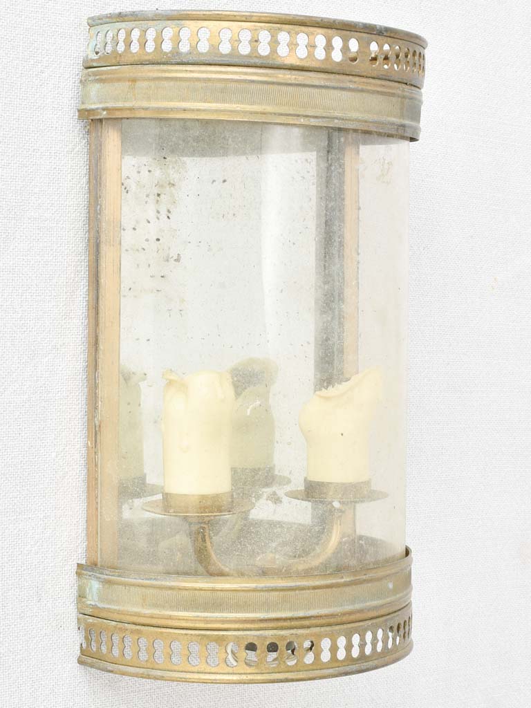 Pair of antique French curved sconces 9½"