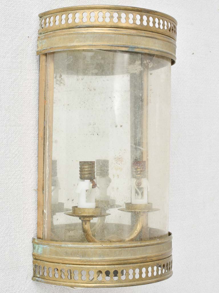 Pair of antique French curved sconces 9½"