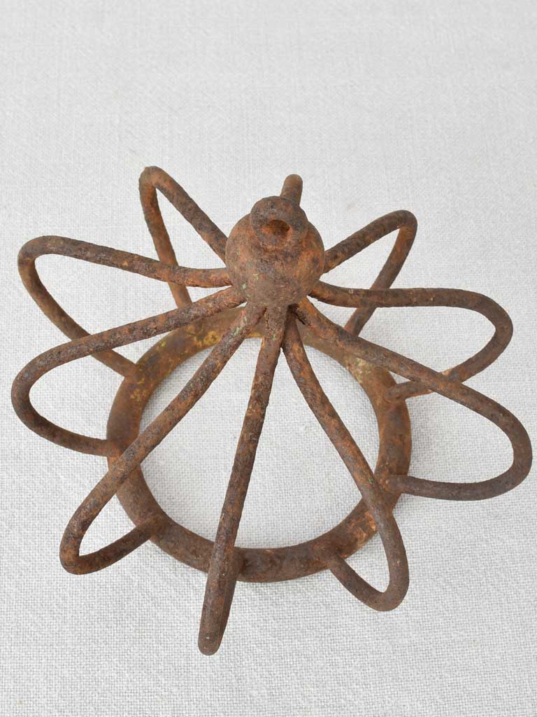 Crown shaped salvaged metal decoration 7½"