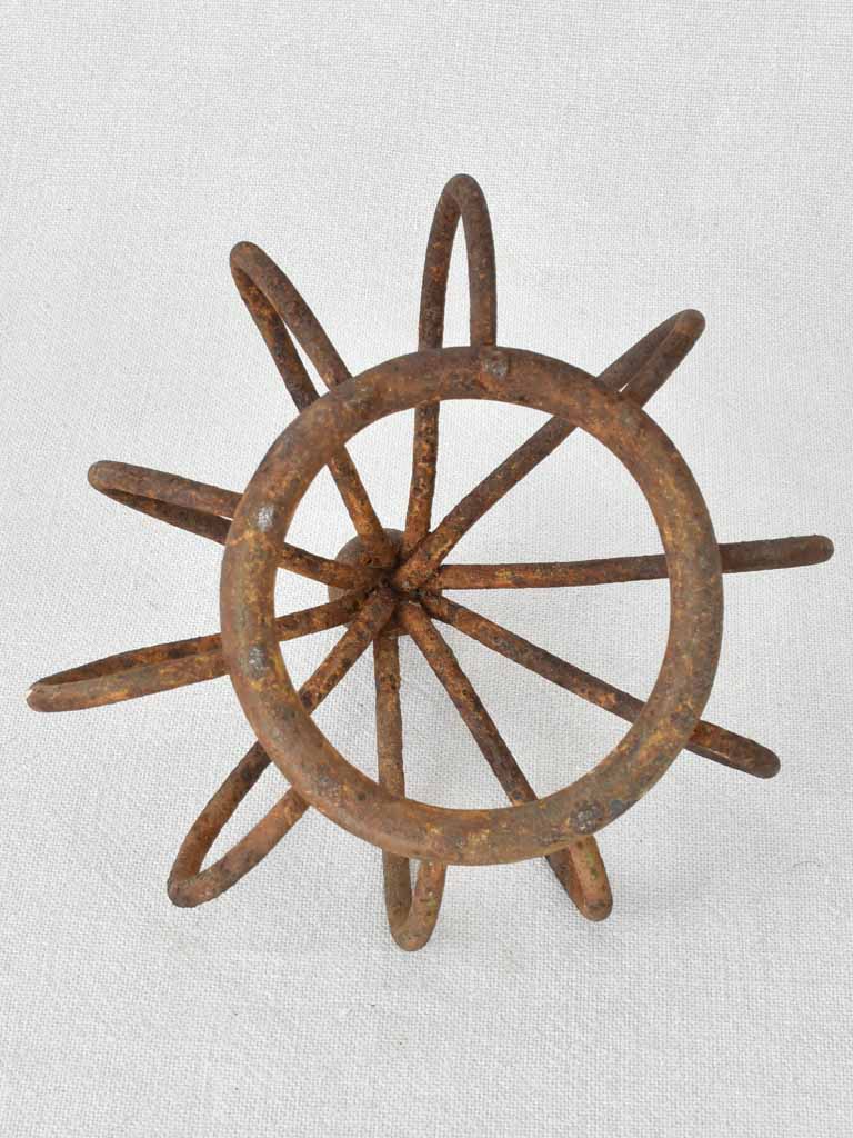 Crown shaped salvaged metal decoration 7½"