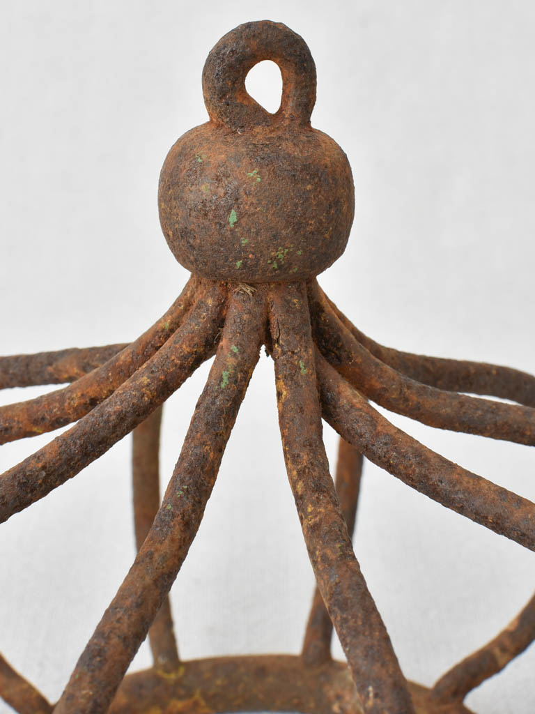Crown shaped salvaged metal decoration 7½"