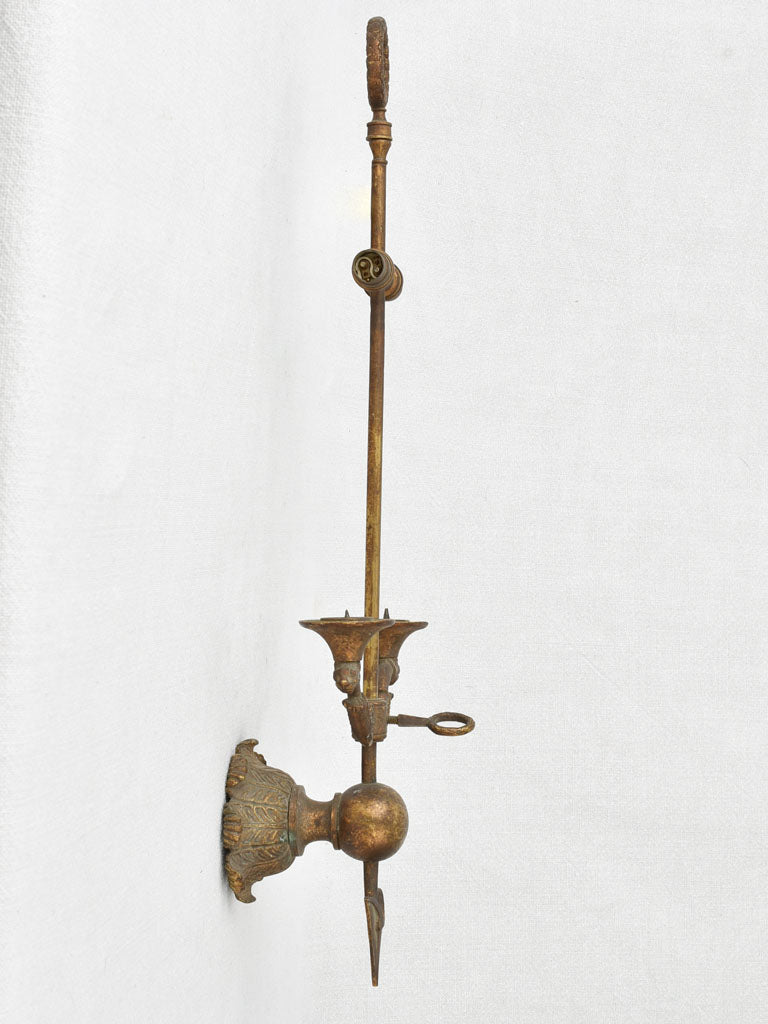 Napoleon III arrow wall sconce for candles & lights 20½"