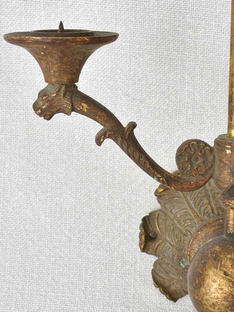 Napoleon III arrow wall sconce for candles & lights 20½"