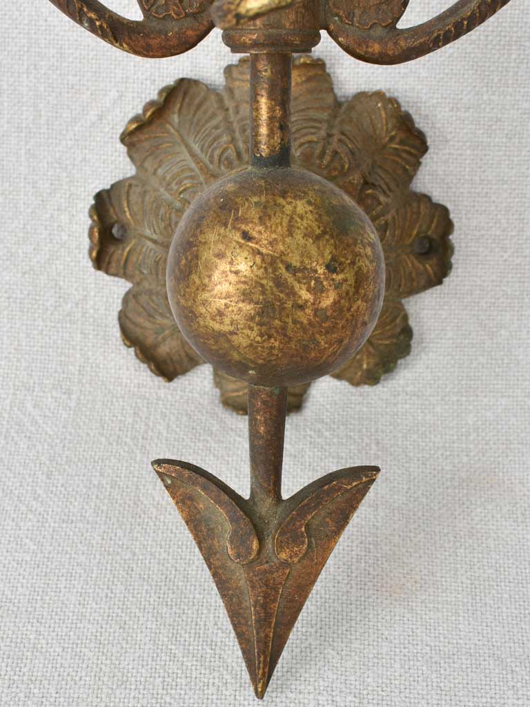Napoleon III arrow wall sconce for candles & lights 20½"