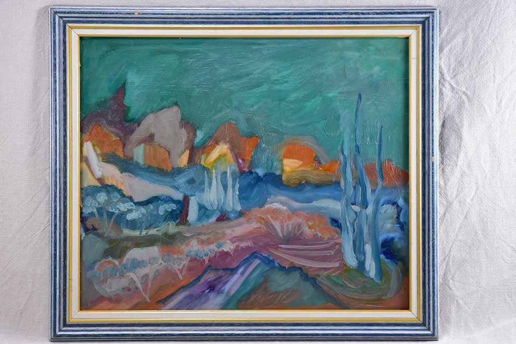 Oil on canvas - Les Alpilles landscape - Roger Oulion 23¼" x 27¼"