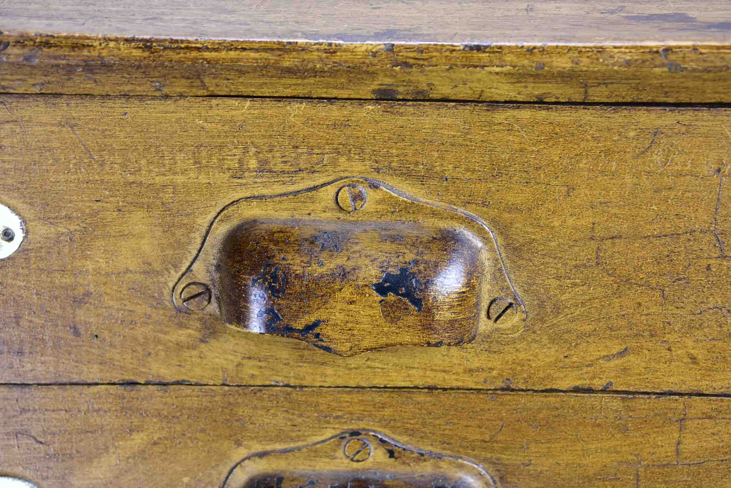 Antique French atelier drawers