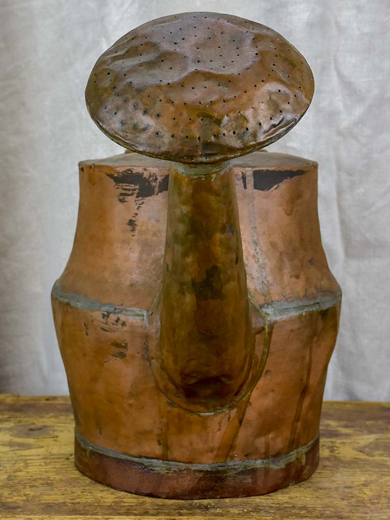 Rustic antique French copper watering can - 18th Century
