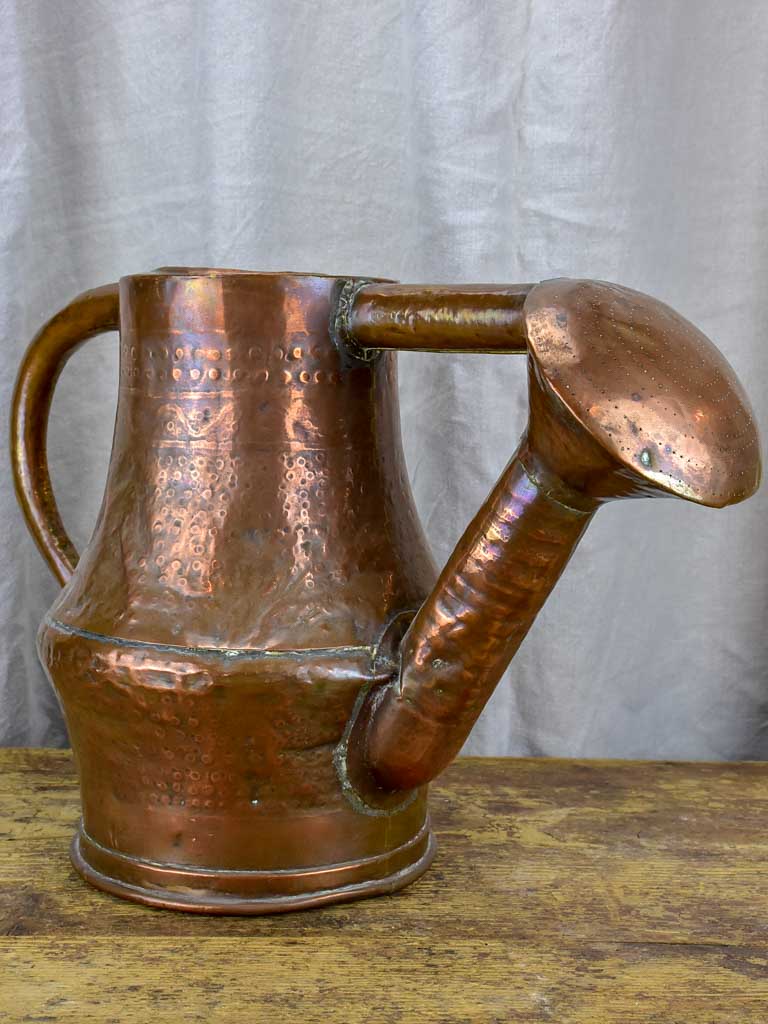 Copper watering can, late-18th to early-19th century
