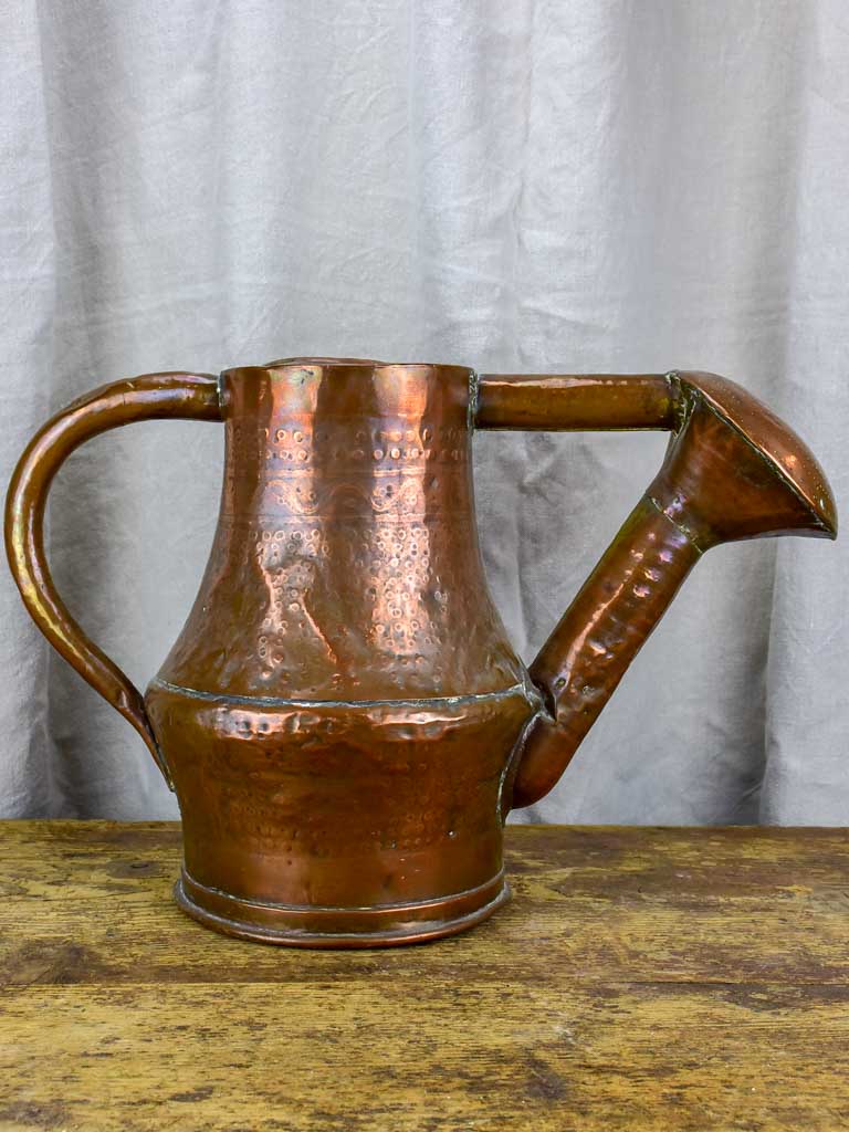 Copper watering can, late-18th to early-19th century