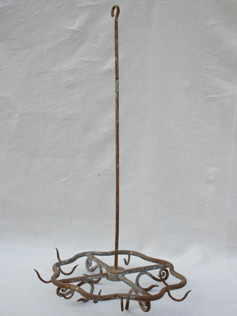 Late 19th century French butcher's sausage presentation hooks
