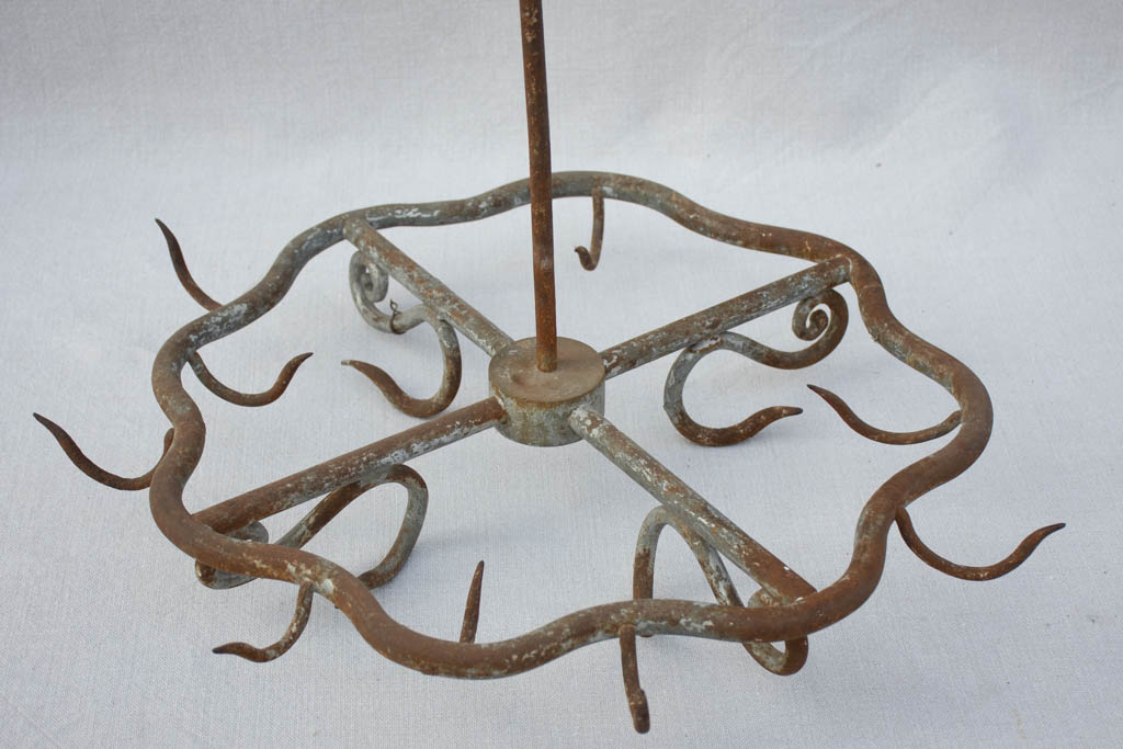 Late 19th century French butcher's sausage presentation hooks