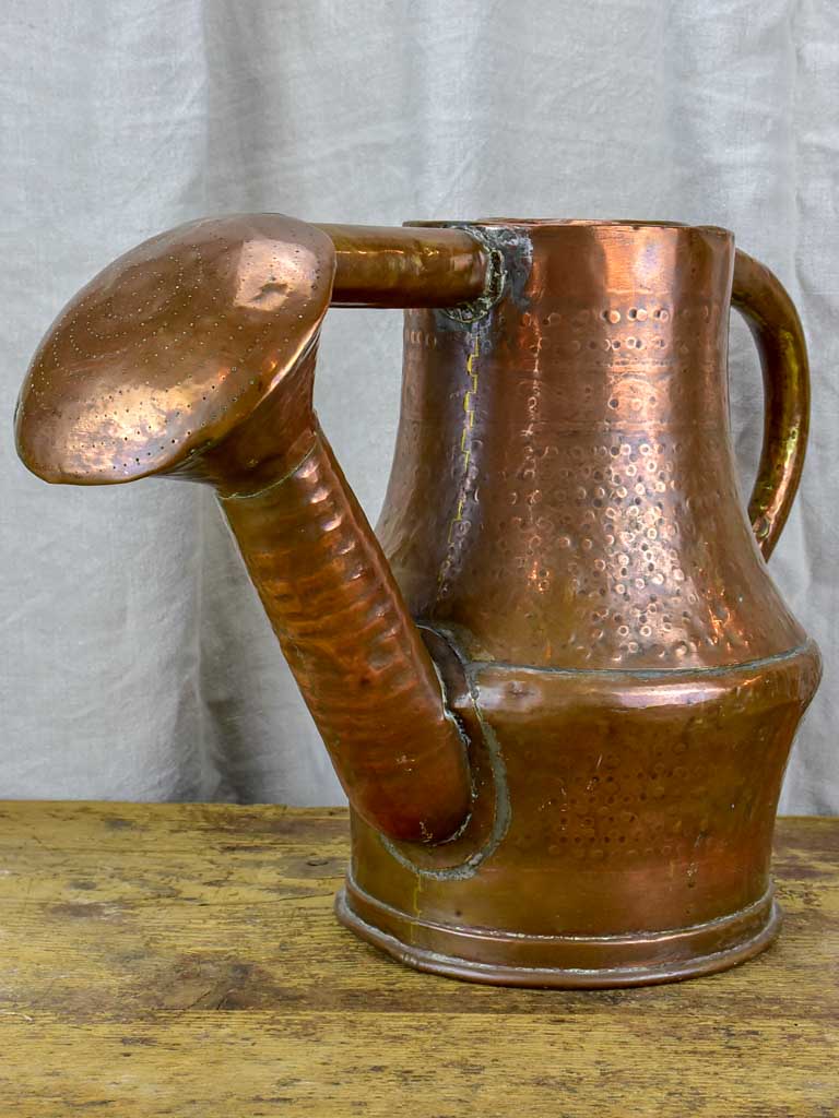 Copper watering can, late-18th to early-19th century