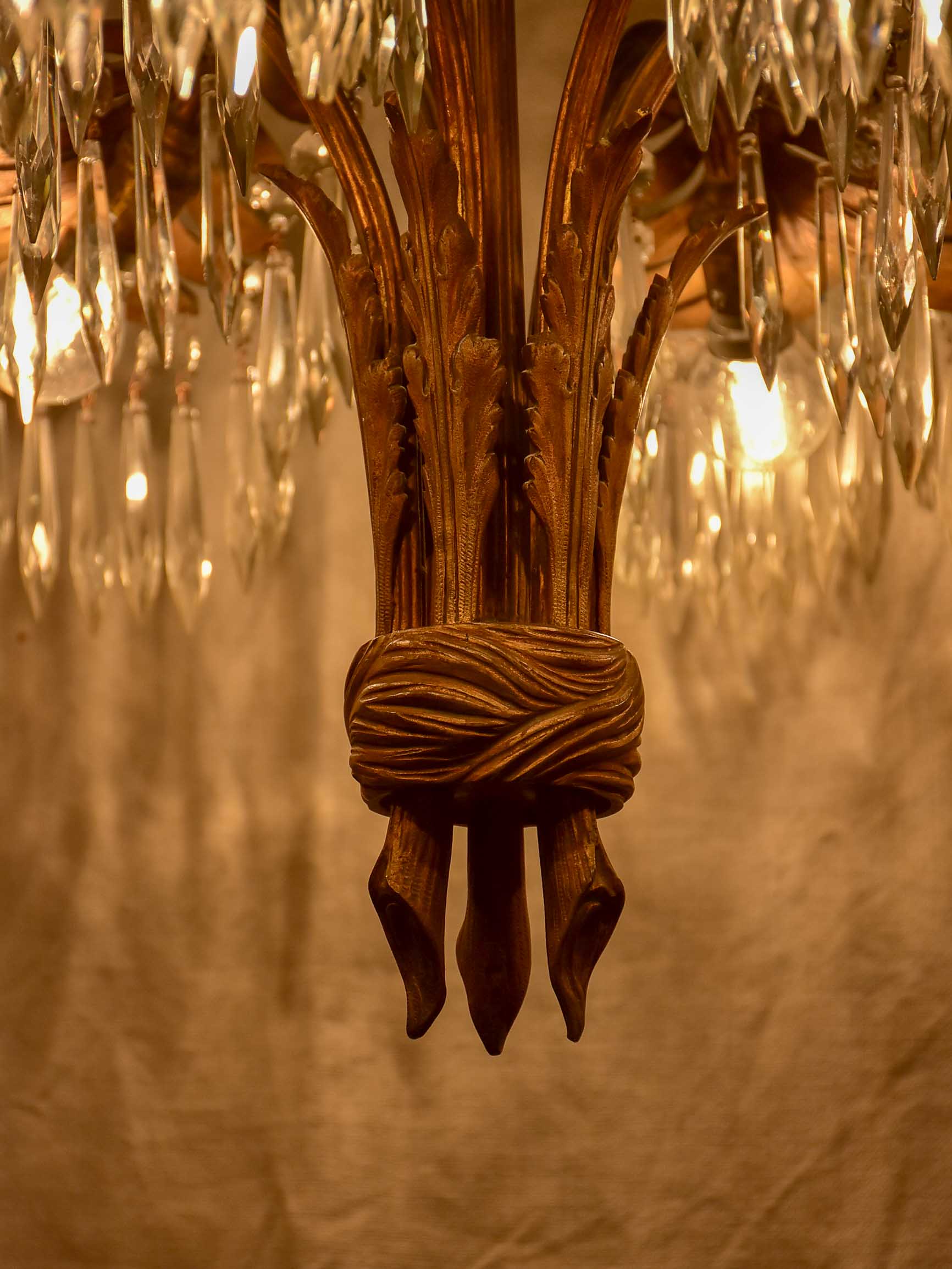 An antique palm chandelier - style Josef Hoffmann