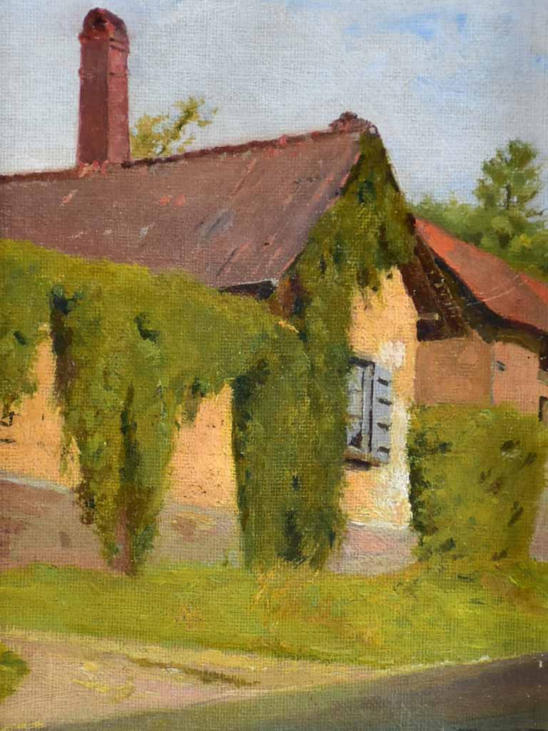 Charming petite mud-house oil representation