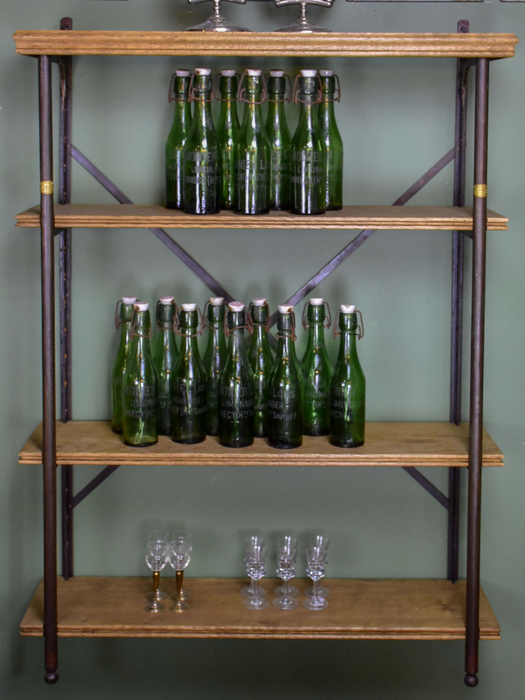 Antique French industrial shelving unit - Theodor Scherf, Paris