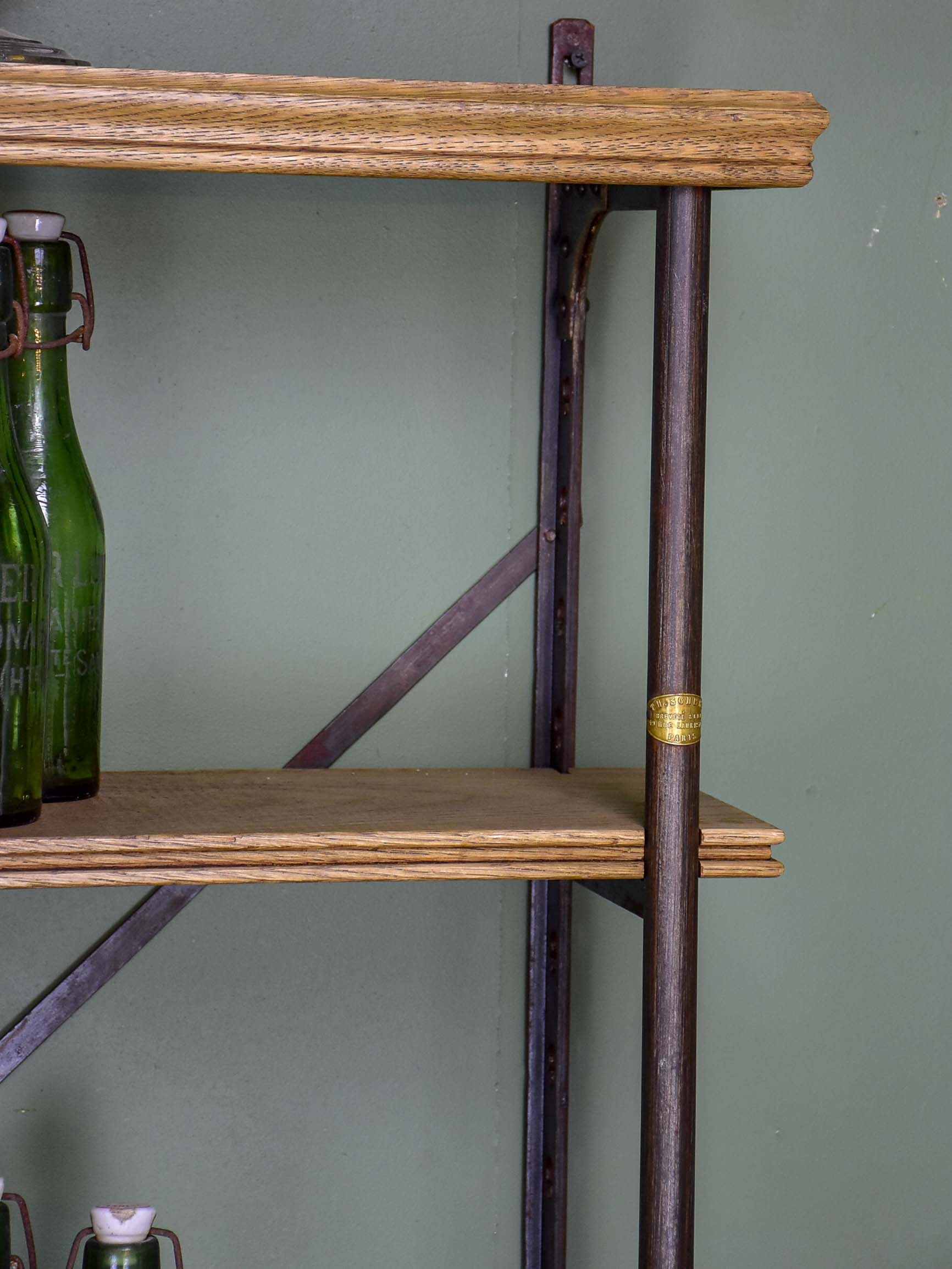 Antique French industrial shelving unit - Theodor Scherf, Paris