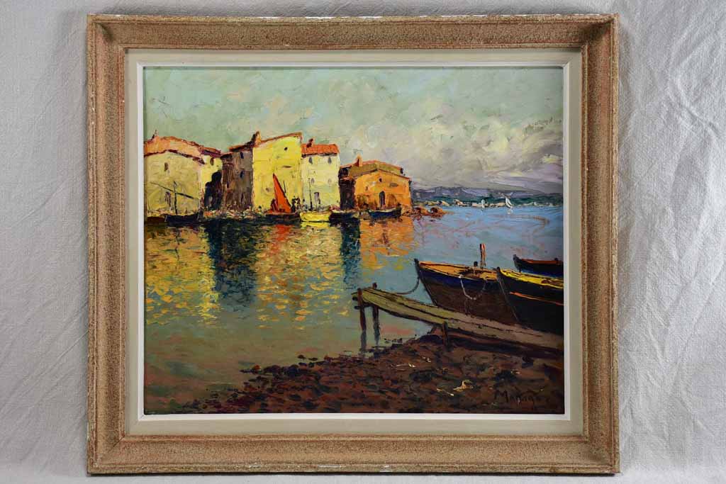 Early twentieth-century seascape - oil on board - Vincent Manago (1880–1936)